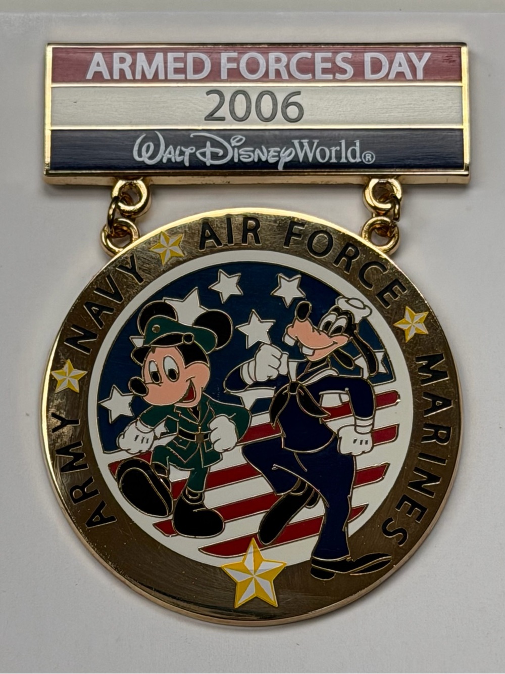 Disney Parks Armed Forces Day 2006 - Mickey Mouse and Goofy Pin